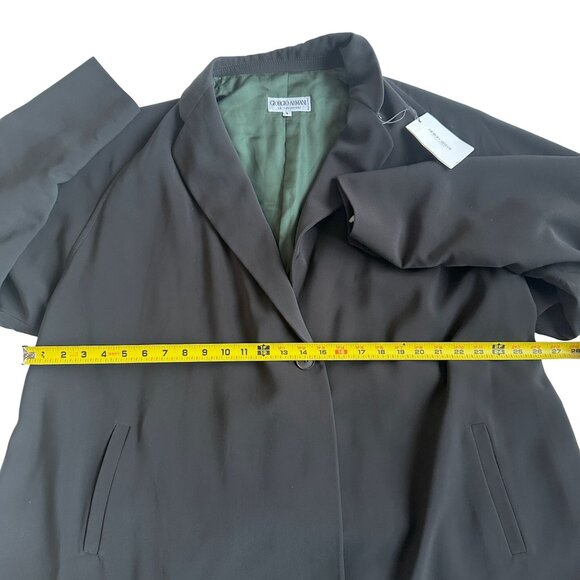 Giorgio Armani Le Collezioni Olive Dress Trench Coat Oversized 6 NWT MSRP $1325 - Picture 4 of 9